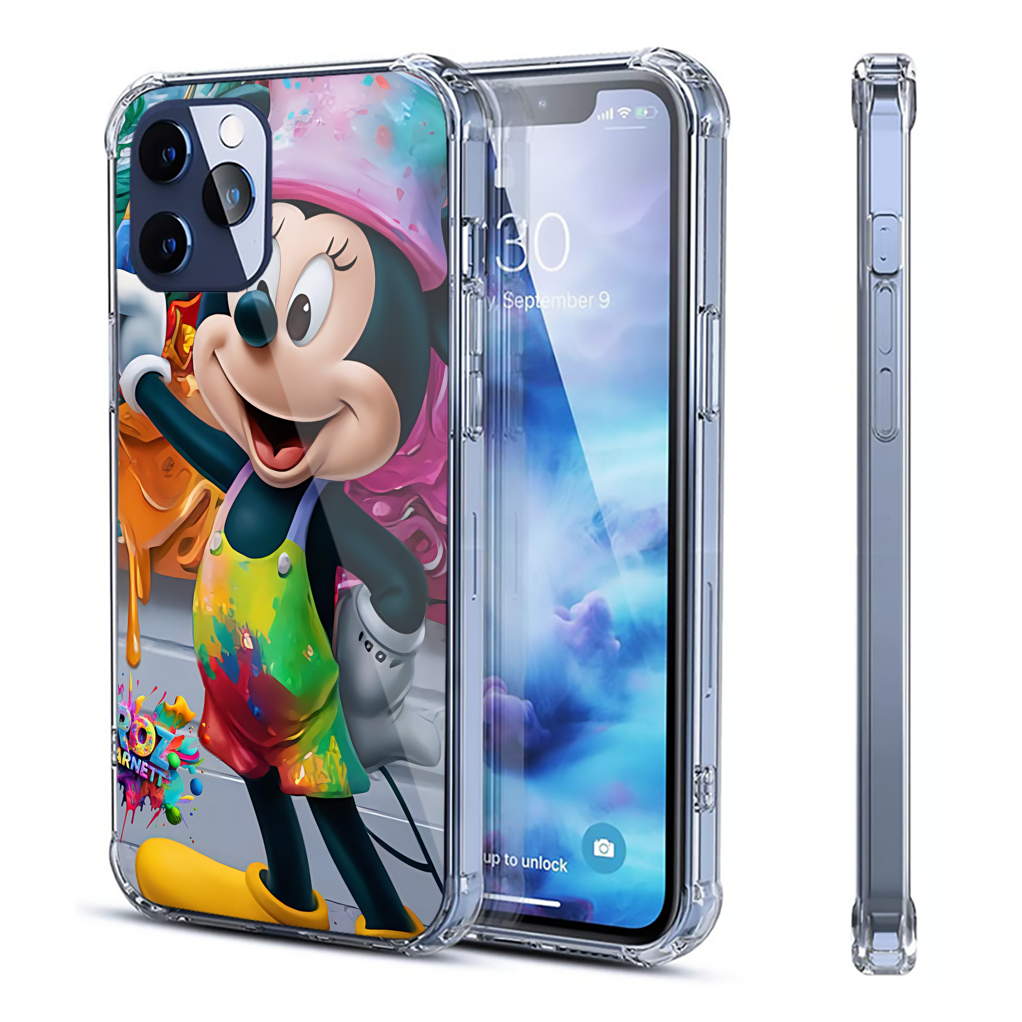 ミッキーマウス Mickey Mouse 【iPhone 12シリーズ対応】透明スマホケース（クリアソフトケース）